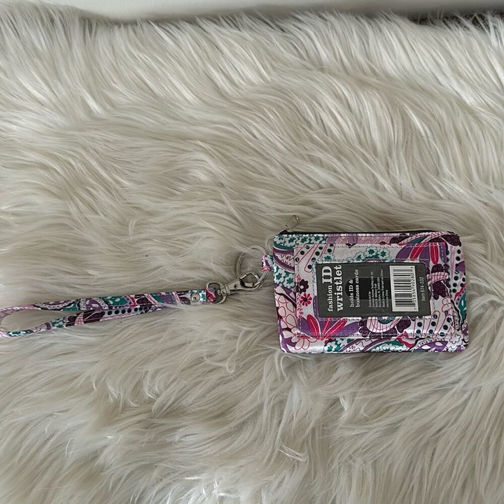 Floral Print Card Holder Wristlet NWT